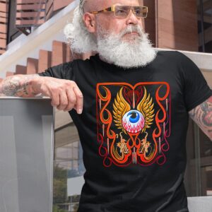 Hot rod pinstriping eyeball T shirt 10 Hot rod pinstriping eyeball T shirt