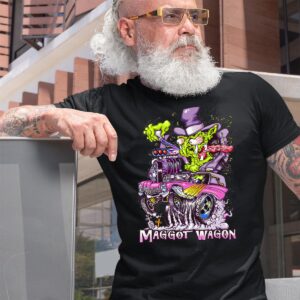 Maggot wagon hot rod T shirt 10 Maggot wagon hot rod T shirt