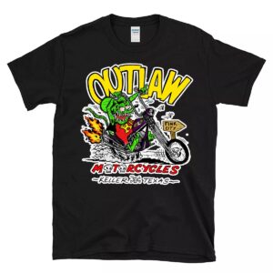 Home page 8 Rat fink out law motorcycles BlackShirt 1