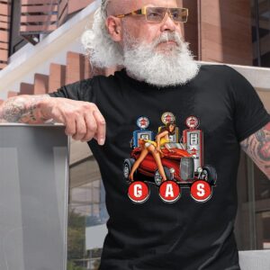 hot rod girl gas T shirt 10 hot rod girl gas T shirt