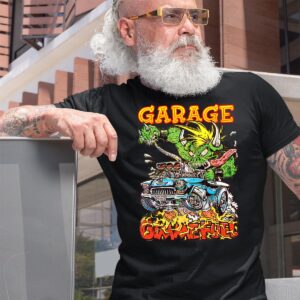 hotrod garage T shirt