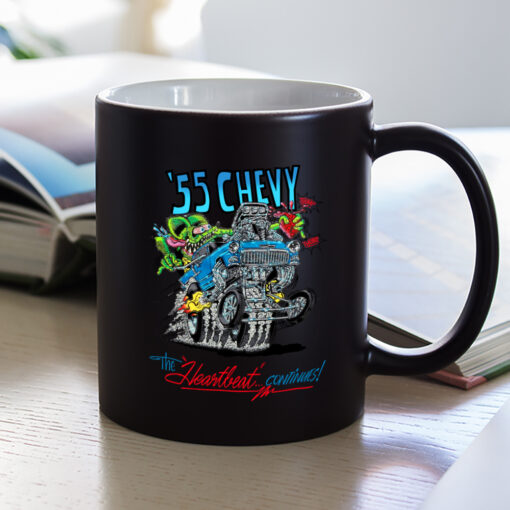 55 chevy the heartbeat continues Mug 1