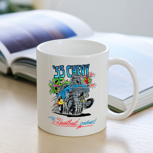 55 chevy the heartbeat continues Mug 3