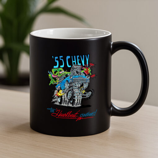 55 chevy the heartbeat continues Mug 4