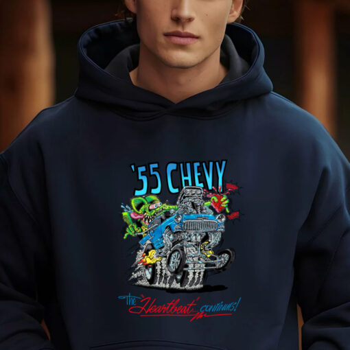 55 chevy the heartbeat continues hoodie 2