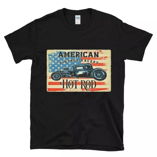 American vintage races hot rod BlackShirt 1