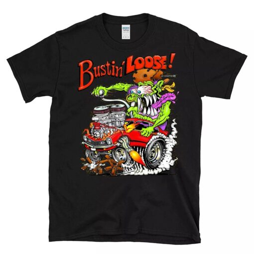 Bustin Loose hotrod BlackShirt 1