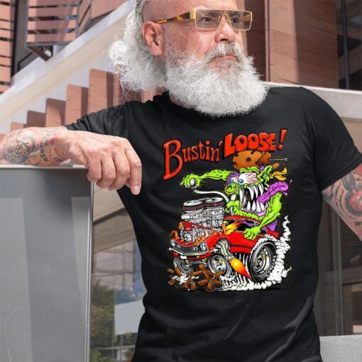 Bustin Loose hotrod BlackShirt 2