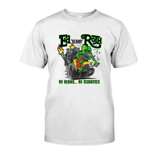 Ed roth no brains no headaches WhiteShirt 1 1355194876