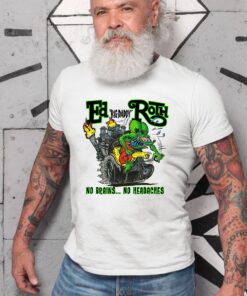 Ed roth no brains no headaches WhiteShirt 2 9630b7718 1
