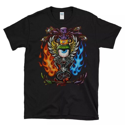 Eyesball hot rod kustom BlackShirt 1