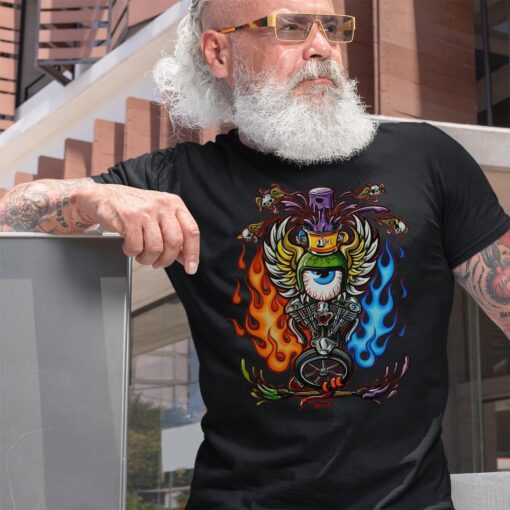 Eyesball hot rod kustom BlackShirt 2