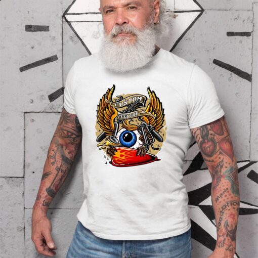 Flying eyeball custom culture WhiteShirt 2