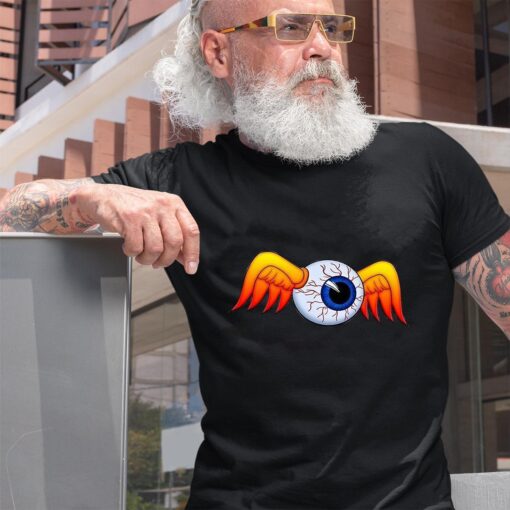 Flying eyes ball hot rod BlackShirt 2