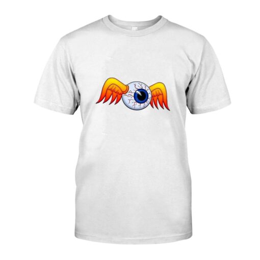 Flying eyes ball hot rod WhiteShirt 1