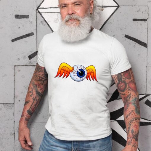 Flying eyes ball hot rod WhiteShirt 2 959068102