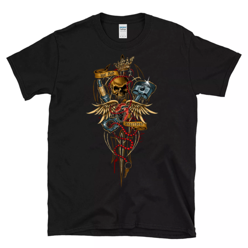 Hot rod Hearbeat T shirt 2