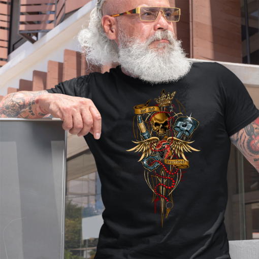 Hot rod Hearbeat T shirt 3