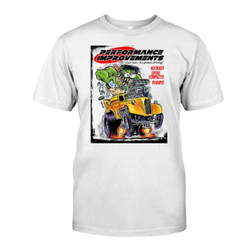Hot rod monster WhiteShirt 1