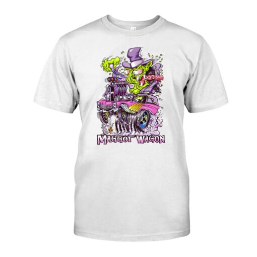Maggot wagon hot rod WhiteShirt 1