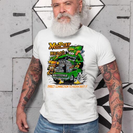 Mopar hemi rat fink WhiteShirt 2 13658a36b5