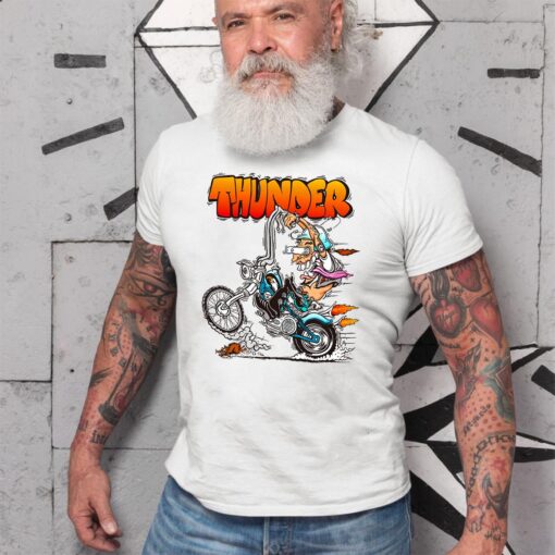 Motorcycle thunder hot rod WhiteShirt 2