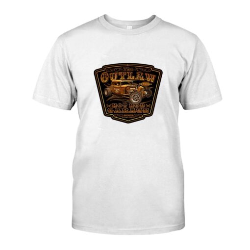 Outlaw hotrod garage WhiteShirt 1 1159846bad