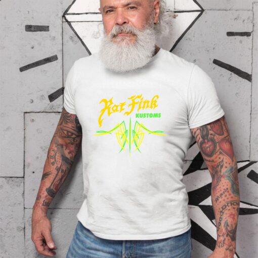 Pinstriping Rat fink kustom WhiteShirt 2 136639edc0