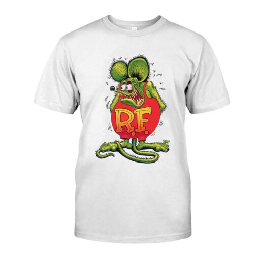 Rat Fink Garage Built hot rod WhiteShirt 1