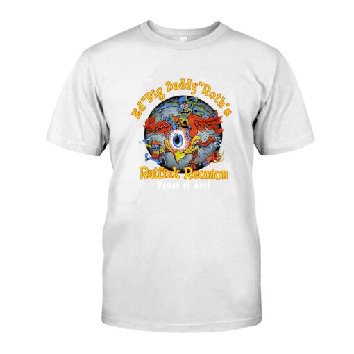 Rat fink Ed roth big daddy hot rod WhiteShirt 1 135660a0b7