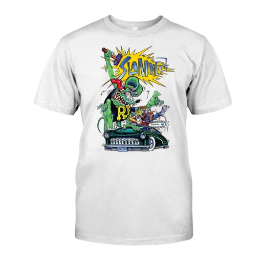 Slammed rat fink WhiteShirt 1