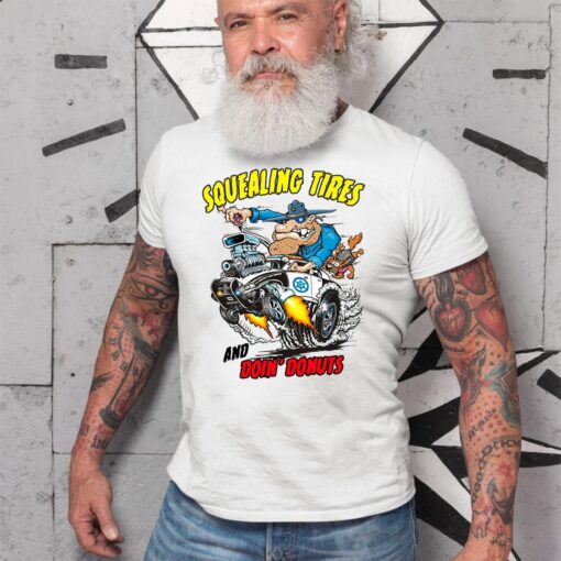 Squealing tires and doing donuts WhiteShirt 2 13633e66c5
