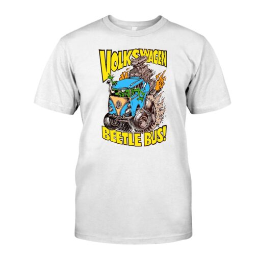 Volkswagen beetle bus WhiteShirt 1