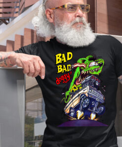 bad bad doggy rat fink Black Shirt 2 13419d9364