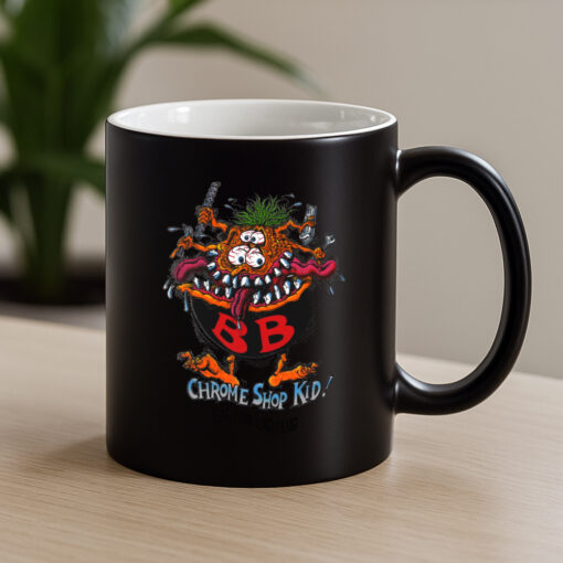 chrome shop kid ratfink car club Mug 4