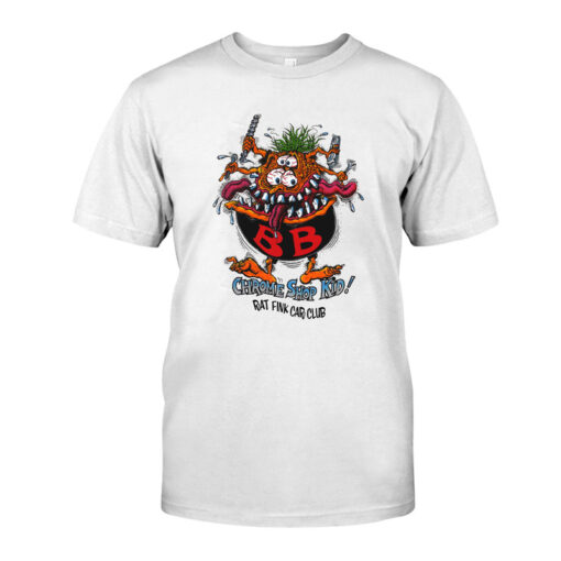 chrome shop kid ratfink car club White Shirt 1 134555e10c