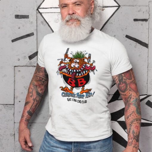 chrome shop kid ratfink car club White Shirt 2 134563a1f6