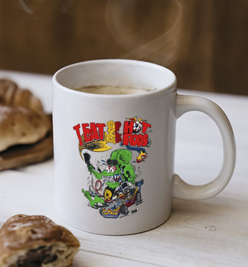 eat sleep and drink hot rod Mug 2