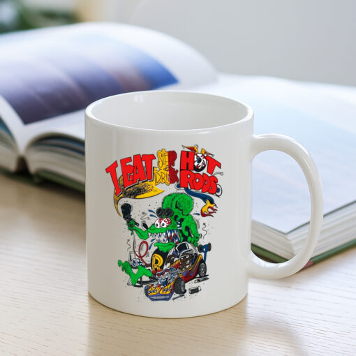 eat sleep and drink hot rod Mug 3