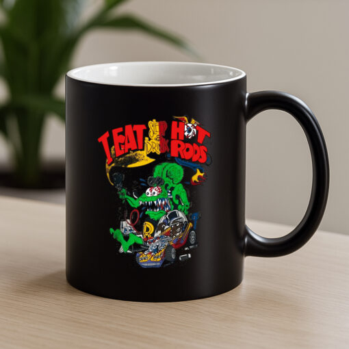 eat sleep and drink hot rod Mug 4