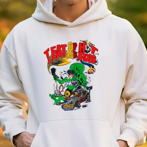 eat sleep and drink hot rod hoodie 3