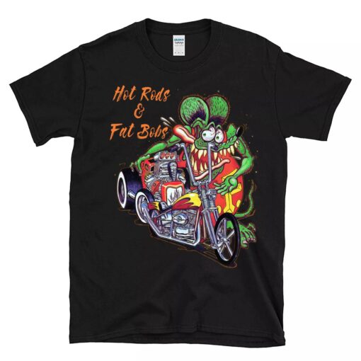 hot rod and fat bobs BlackShirt 1