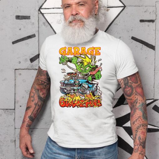 hotrod garage WhiteShirt 2