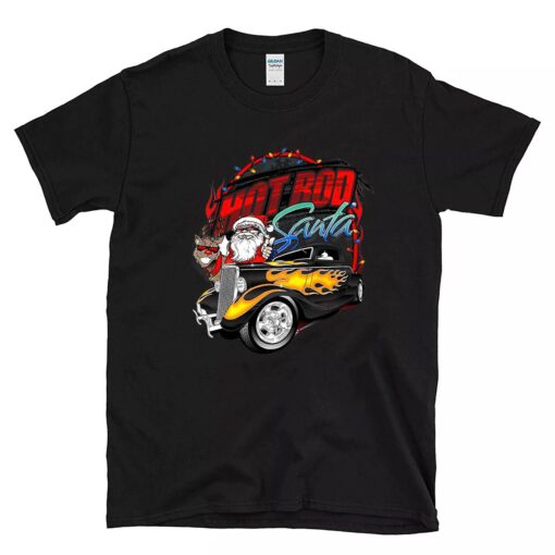 hotrod santa BlackShirt 1