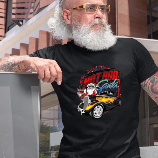 hotrod santa BlackShirt 2