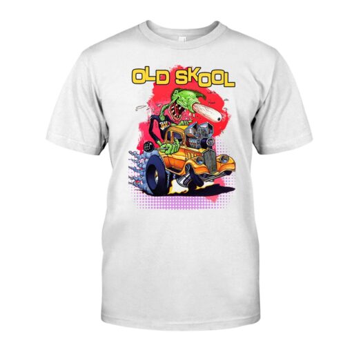 old skool rat fink WhiteShirt 1