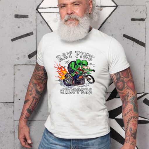 rat fink choppers WhiteShirt 2