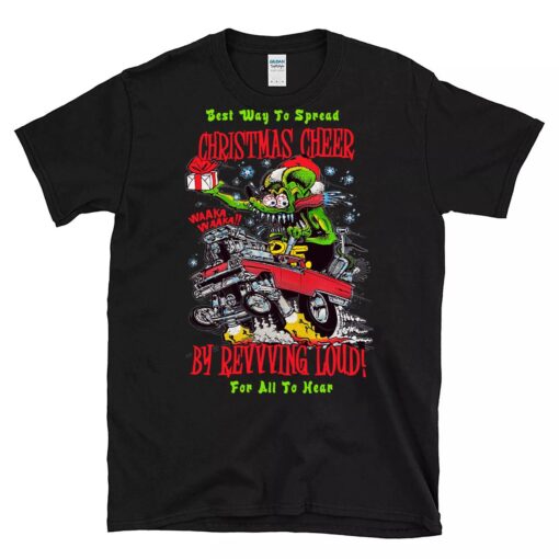 rat fink chrismast cheer BlackShirt 1