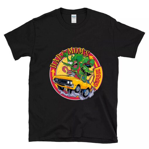 rat fink dad and mom BlackShirt 1