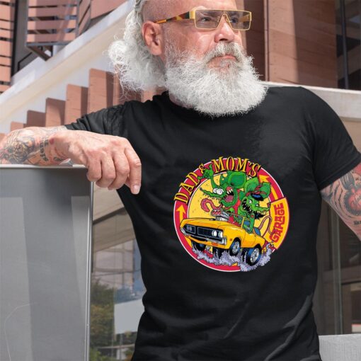 rat fink dad and mom BlackShirt 2